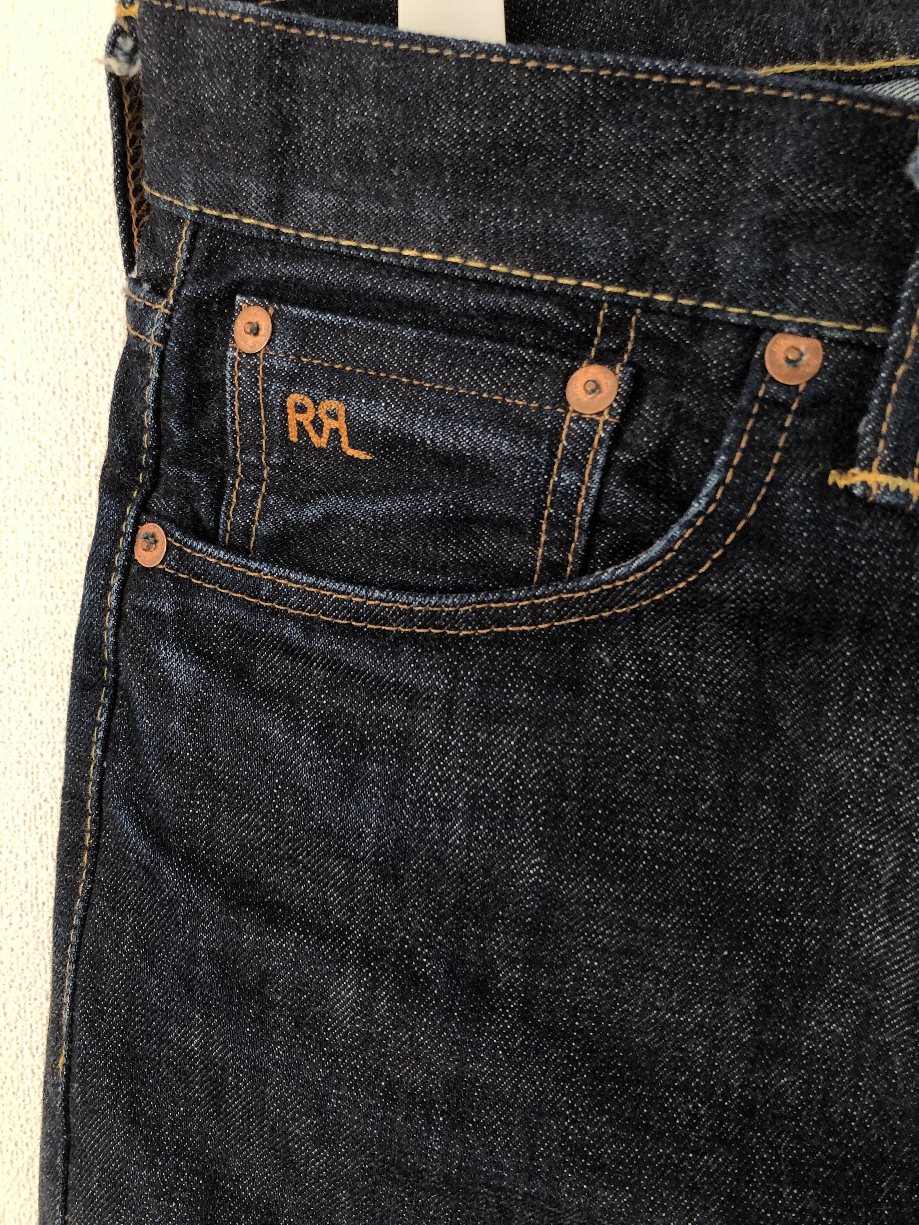 RRL STRAIGHT LEG ダブルアールエル ストレートデニムの色落ちと経年変化 -